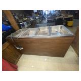 4-Section Salad Bar on Wheels