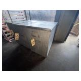 Galvanized Roll Around Bin 30" x 12" x 27"