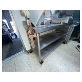 3-Shelf Stainless Steel Table w/Can Opener