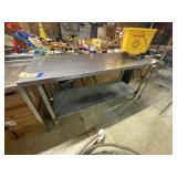 Stainless Steel Table 72"L x 30"W x 34"H