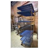 Rolling Bread Rack 22-/2"L x 25"W x 76"H