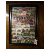 Framed Coffeyville KS Memorabilia 28"x40"