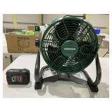 Masterforce 20v Hybrid 11" Job Site Fan, 850 Max