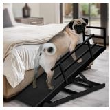 Adjustable Dog Ramp For Bed, Non Slip Surface Fold