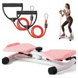 Waist Twister Machine, 300 Lb Capacity,  Red Pull