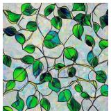 1 Roll of Rainbow Window Film, Green Leaf Vine Pat