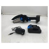 Brookstone Mini Electric Chainsaw - Cordless, Blac