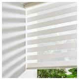 2 Ct. Persilux Cordless Zebra Blinds, Cream, 35"