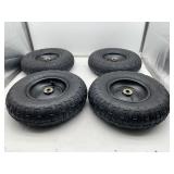 4 ct Tires: 13" Gorilla Cart Turf Tire, 4.00-6, Y
