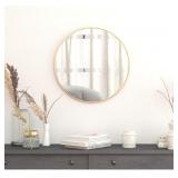 Flash Furniture Julianne Large Round Wall Mirror,