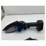 Brookstone Mini Electric Cordless Chainsaw 7pc Set