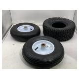 3 Ct. Riding Mower/Barrow Tire Lot - 4.00-6 2 Ply