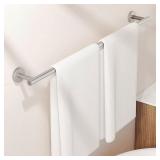 KES Wall Mount Towel Bar - Brushed Aluminum - Appr