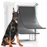 Miaotong Pet Door, White Approx 21" x 14"