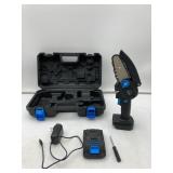 Brookstone Mini Electric Cordless Chainsaw 7pc Set