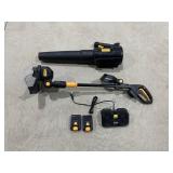 Yardworks 20v String Trimmer and Blower Combo Set