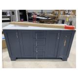 Tuscany Genoa 60" Vanity w/ Vanity Top, Midnight