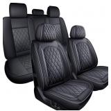 Mirozo Full Set Seat Covers, Black Car Seat Covers