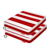 2 Ct. Outdoor Chair Cushions with Covers and Adjus