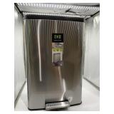 Eco Marina Step Bin Trash Can, Stainless/Black - 5