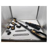 Yardworks 20V Cordless 8" Pole saw Battery & Char