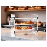 Countertop Pastry Display Case with 3 Trays Approx