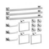 Bathroom Hardware Set - Includes 24" Towel Bar, 2