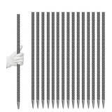 Garden Ground Stakes, Galvanized Steel Rebar, Appr