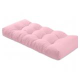 Pink Bench Cushion 36", Indoor/Outdoor, Memory fo