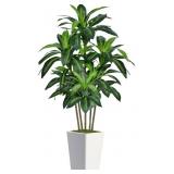 6ft Artificial Dracaena Tree, Fake Indoor Plant wi
