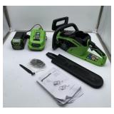 Greenworks 14" Cordless Chainsaw, Model: 2020902M