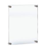 Azar Displays Clear Plexi Stand-off Sign Holder fo
