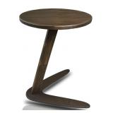 C-Shaped Handmade Solid Wood End Table/Side Table