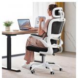 Ergonomic Office Chair - Black/White - 330 Lbs Cap