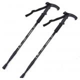 4 Ct. Walking Stick for Hiking, Black, Collapsible