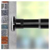 Vailge Room Divider Tension Rods, 83 to 122", Bla