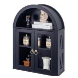 Arched Wall Cabinet With Glass Door - Wall Mount,