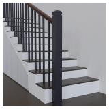 2 ct 3.5" x 3.5" x 48" Black Staircase Posts wi