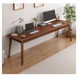 Nelye Long Desk - Approx. 63x23x30" - Simulated W