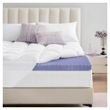 Lavender Scented Mattress Topper, White, 74" x78"