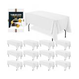 12 pk Polyester Rectangle Tablecloth, 60" x 1