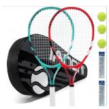 IANONI Tennis Racket Set, Includes 2 Rackets, 3 Ba
