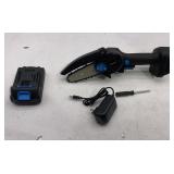Brookstone Mini Electric Chainsaw - Cordless, Blac