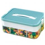 3 Pack Stackable Toy Organizer Storage Case, One L