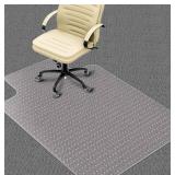 Office Chair Mat for Carpet, Studs/Clear - 46"x60