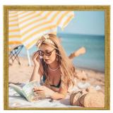 MOUDAMION Wood Frame, Gold, 20" x 20"