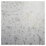 Window Privacy Film, Frosted, Wheat Flower Pattern