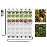 Cenceson 36 Pocket Living Wall Planter, White, Pla