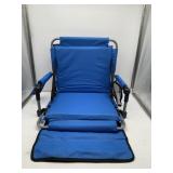 Alpha Camp,  Padded Blue Folding Stadium Chair, Ap