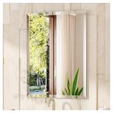 VocalStar Bathroom Mirror - Frameless, Beveled Edg